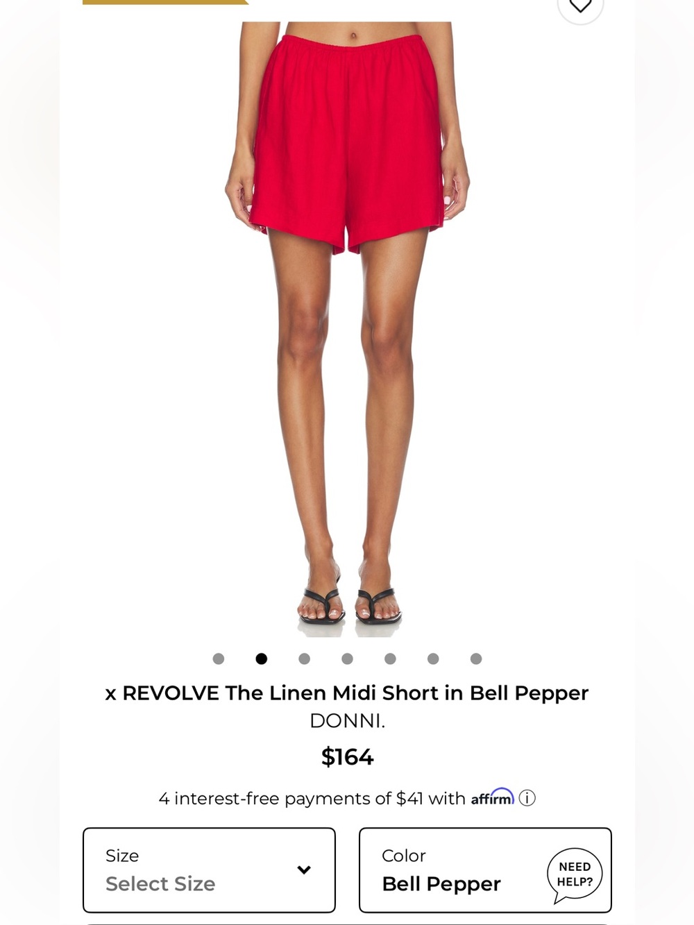 Donni Linen Midi Short
